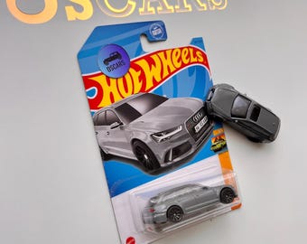 HotWheels ‘17 Audi RS6 Avant green, grey or other variation die cast car. Ships in box with tracking and in PROTECTOR CASE if carded.