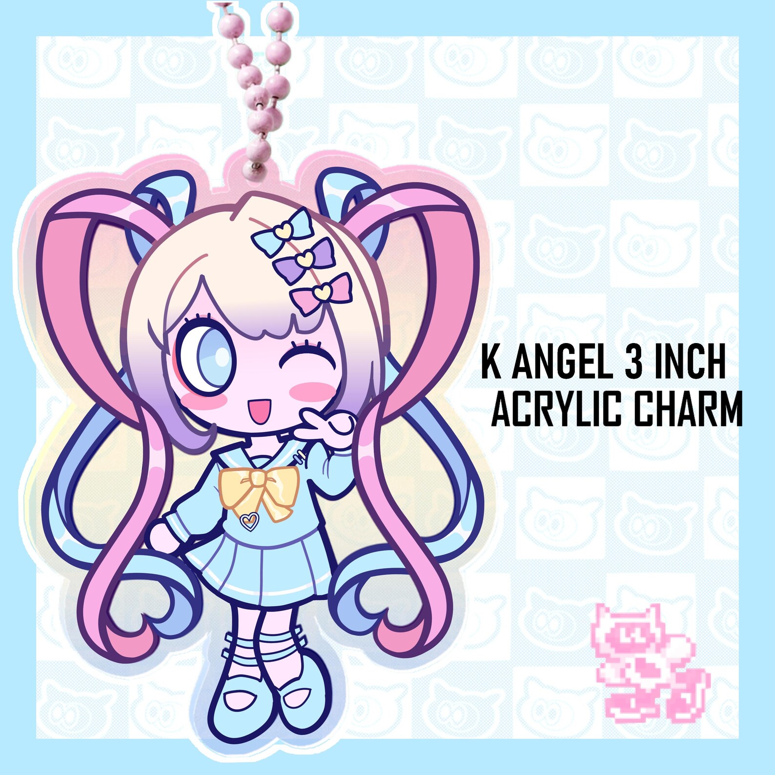 K Angel | Acrylic Keychain | 3 Inches | NEEDY STREAMER OVERLOAD - Etsy