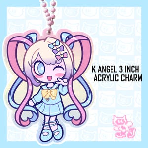 K Angel | Acrylic Keychain | 3 Inches | NEEDY STREAMER OVERLOAD