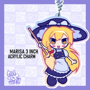 Marisa Kirisame | Acrylic Keychain | 3 Inches | Touhou Project