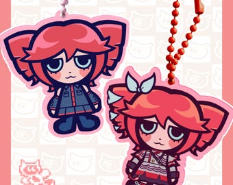 Kasane Teto | Rosa akrylnyckelring | 6,3 cm | Vocaloid
