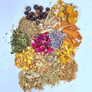 Dried Herbs Trio Set: Natural Witchcraft Herbs - Ritual Tea Blends