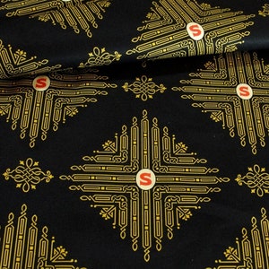 Featherweight Sewing Machine Themed Custom designed 100% Cotton Fabric  Black  Quilting Sewing
