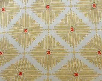 Naklejka na maszynę do szycia Featherweight z nadrukiem „Custom Print” w kolorze białym, 100% bawełna, szer. 58 cali