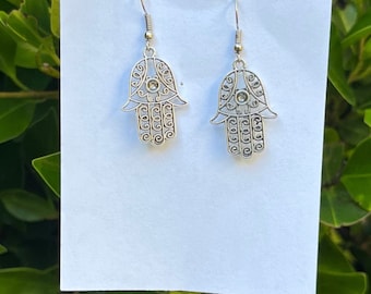 Evil Eye Hand Earrings