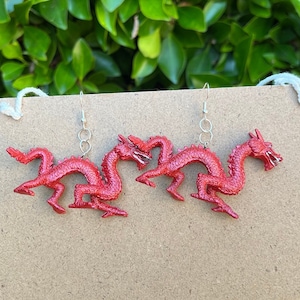 Dragon Earrings - Recycled