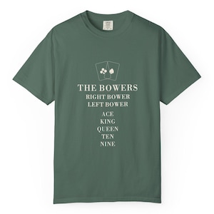 Euchre Card Game Shirt, Bowers Ranking Tee, Comfort Colors Christmas Gift image 2