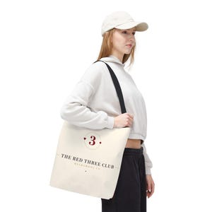 Canasta Tote Bag, 16x16 Polyester Card Game Night Christmas Gift image 8