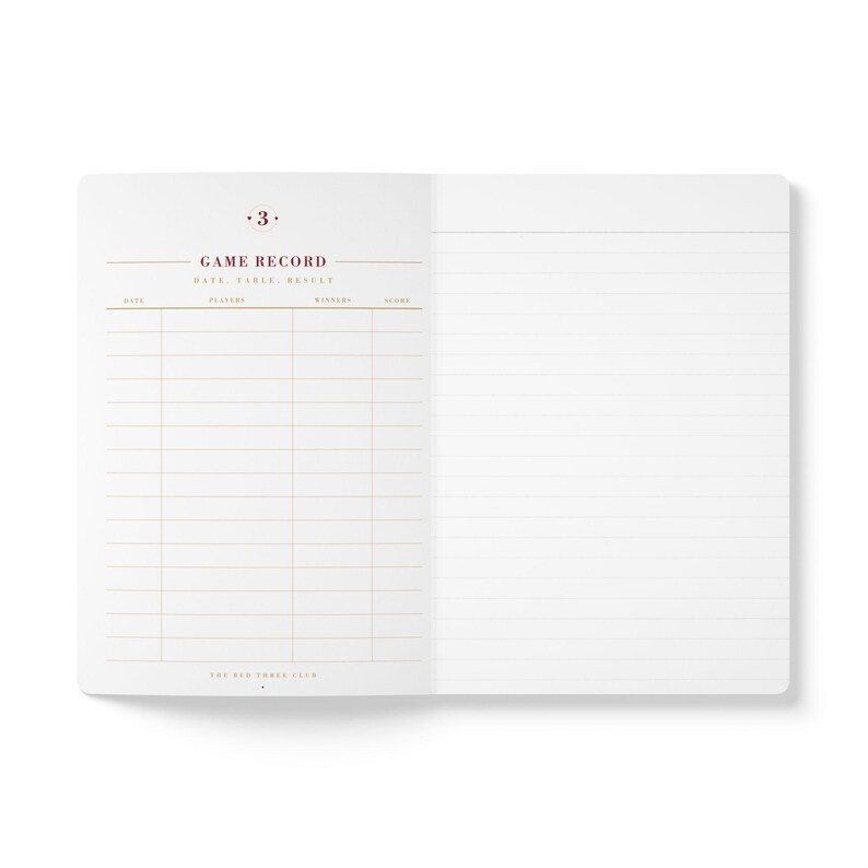 Canasta Score Journal, Card Night Notebook, Game Player Christmas Gift image 8