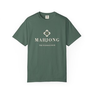 Personalized Mahjong Club T-Shirt, Custom Name Mah Jongg Gift, Comfort Colors Cotton image 3