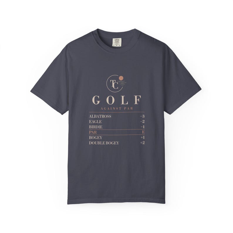 Golf Scoring Terms Tee, Against Par Reference Shirt, Comfort Colors Christmas Gift image 3
