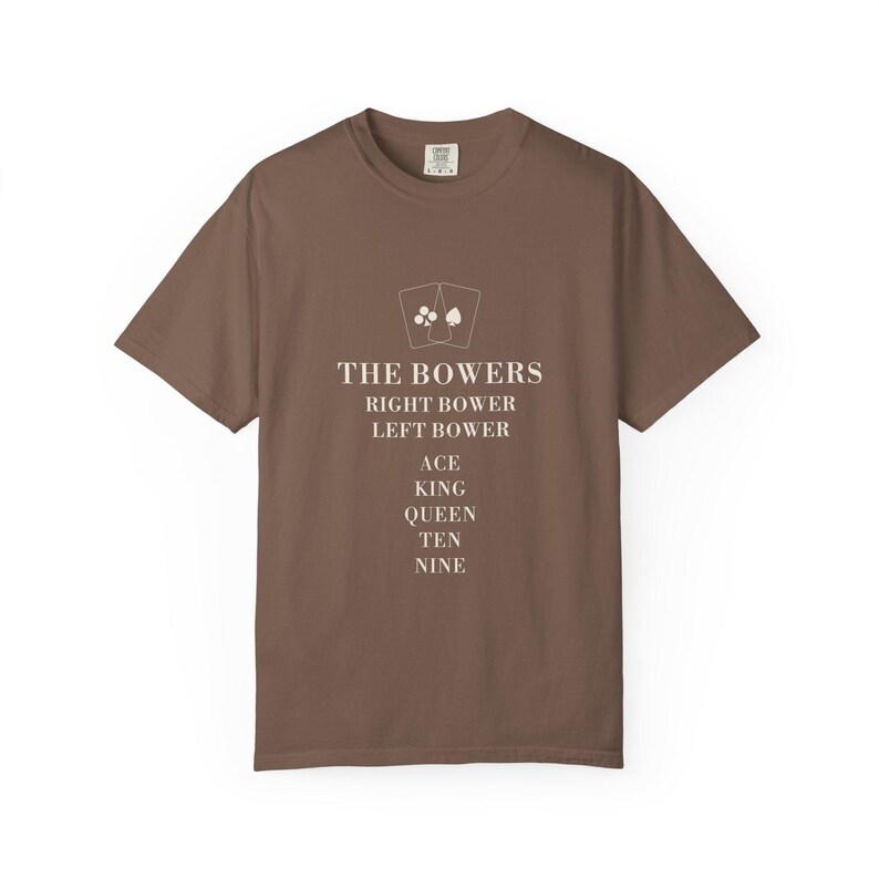 Euchre Card Game Shirt, Bowers Ranking Tee, Comfort Colors Christmas Gift image 4