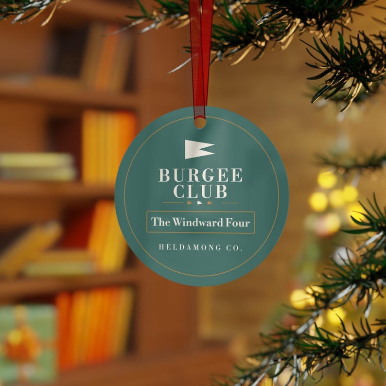 Personalisierter Weihnachtsbaumschmuck für Segelclubs, Geschenk mit individuellem Namen zum Thema Yachtbau Bild 7