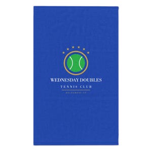 Personalisiertes Tennishandtuch, Rallye-Handtuch mit individuellem Vereinsnamen, Geschenk für Tennisteams, Vollfarbdruck 11x18 Bild 8