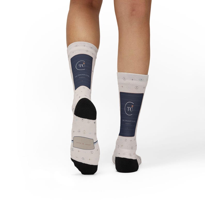 Personalized Golf Crew Socks, Custom Group Name, Geometric Christmas Gift image 13