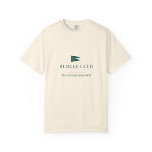 Camiseta personalizada del club náutico, diseño de banderín personalizado, regalo de Navidad de Comfort Colors imagen 2