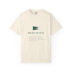 Sailing Club T-Shirt, Right of Way Rules Chart, Regatta Christmas Gift image 2