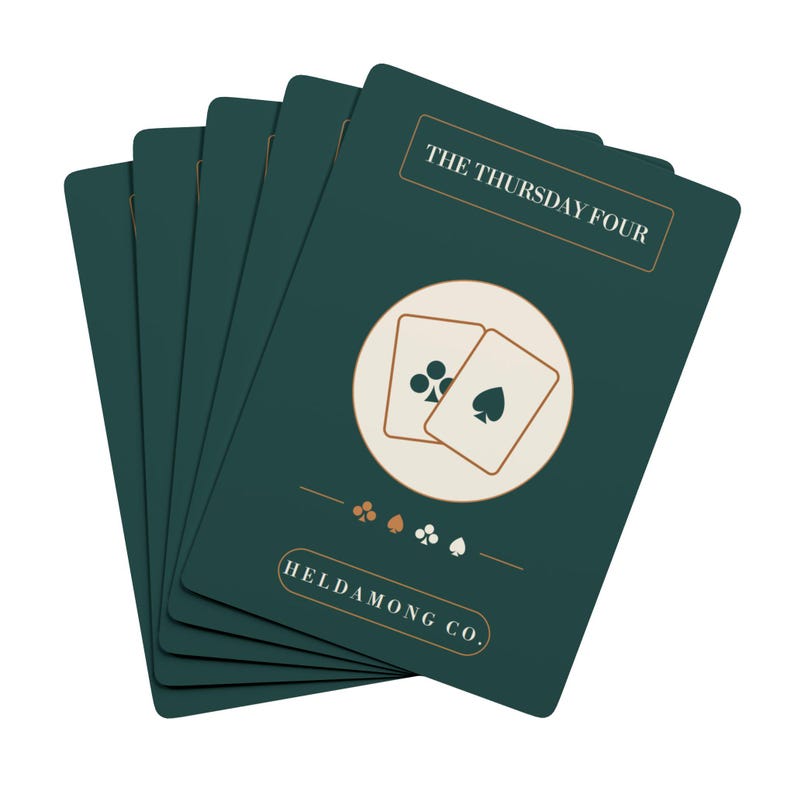 Baraja de cartas Euchre personalizada, con el nombre del club a medida, regalo de Navidad para juegos de cartas. imagen 3
