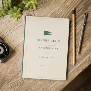 Personalized Sailing Log Book, Custom Club Name Christmas Gift, Yacht Journal image 10