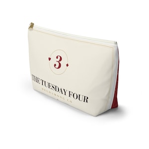Personalized Canasta Pouch, Custom Club Name, Card Night Zipper Bag (Large T-Bottom) image 11