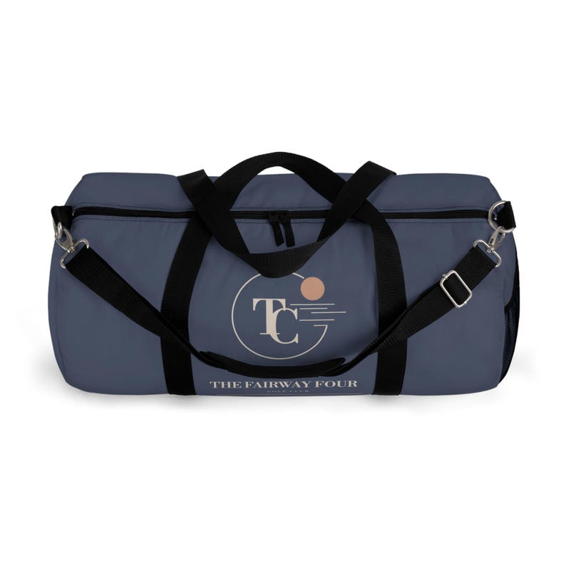 Personalisierte Golftasche, Wochenendtasche mit individuellem Clubnamen, Wappen des Twilight Clubs, große 23-Zoll-Reise-Sporttasche, Geschenk für Golfer Bild 6