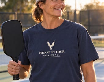 Personalized Pickleball Shirt, Custom Club Name Tee, The Erne Club Crest, Comfort Colors Pickleball Gift for Players