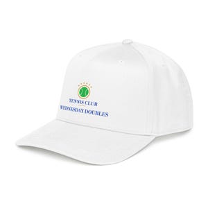 Personalized Tennis Cap, Custom Club Name Hat, Tennis Team Gift, Gift for Tennis Players afbeelding 14