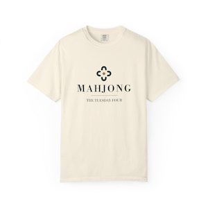 Personalized Mahjong Club T-Shirt, Custom Name Mah Jongg Gift, Comfort Colors Cotton image 2