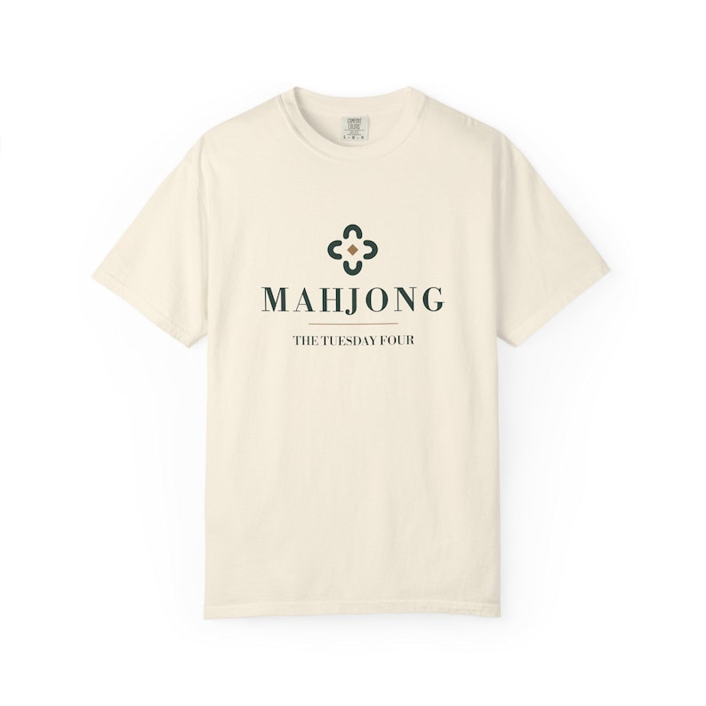 Personalized Mahjong Club T-Shirt, Custom Name Mah Jongg Gift, Comfort Colors Cotton image 2