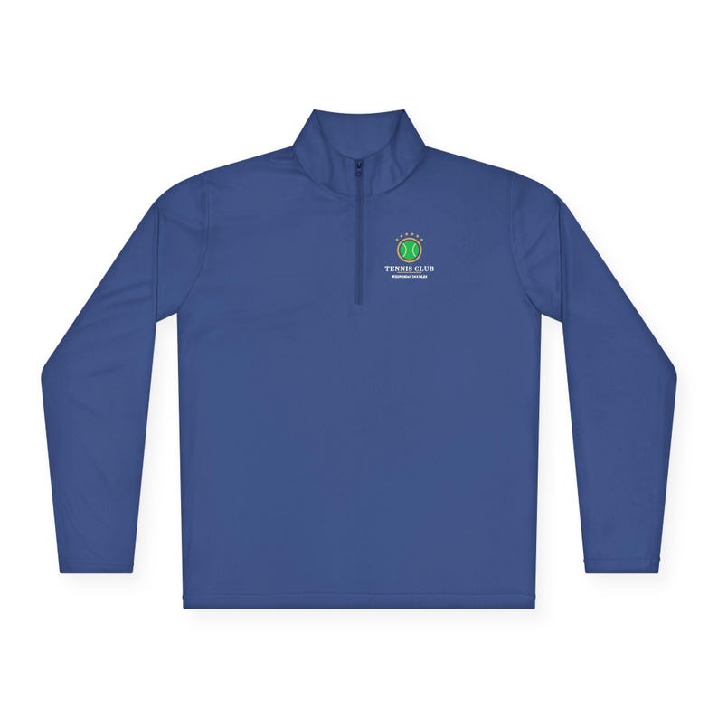 Personalized Tennis Quarter-Zip Pullover, Custom Club Name, Tennis Team Gift afbeelding 10