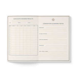 Bridge Score Journal, Card Night Notebook, Navy Antique Brass Christmas Gift image 10