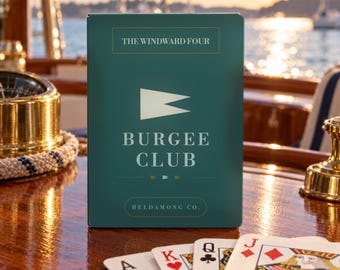Personalized Sailing Playing Cards, Custom Yacht Club Deck, Nautical Christmas Gift