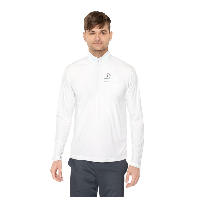 Sudadera de golf personalizada con cremallera hasta el cuello, nombre de grupo personalizado, regalo de Navidad para la liga imagen 7