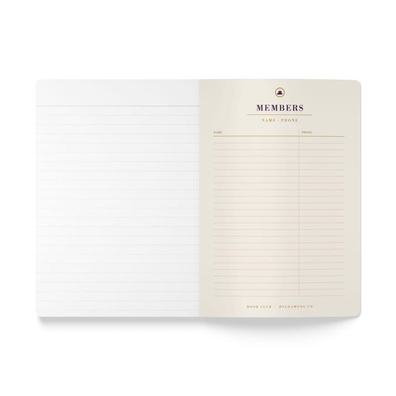 Personalized Book Club Journal, Custom Club Name Reading Log, Book Club Planner Gift image 12
