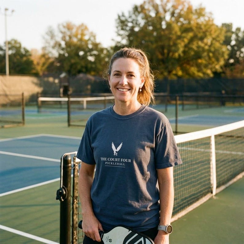 Camiseta de pickleball personalizada, camiseta con el nombre del club personalizado, escudo del club Erne, regalo de pickleball Comfort Colors para jugadores. imagen 3