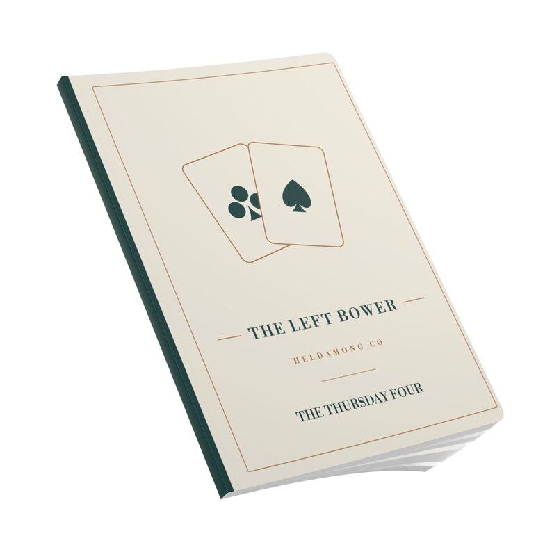 Personalized Euchre Score Journal, Custom Club Name, Card Game Christmas Gift image 10