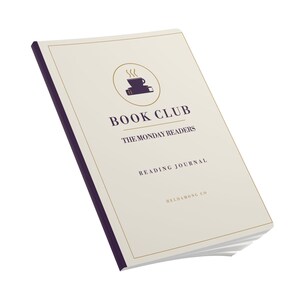 Personalized Book Club Journal, Custom Club Name Reading Log, Book Club Planner Gift image 14