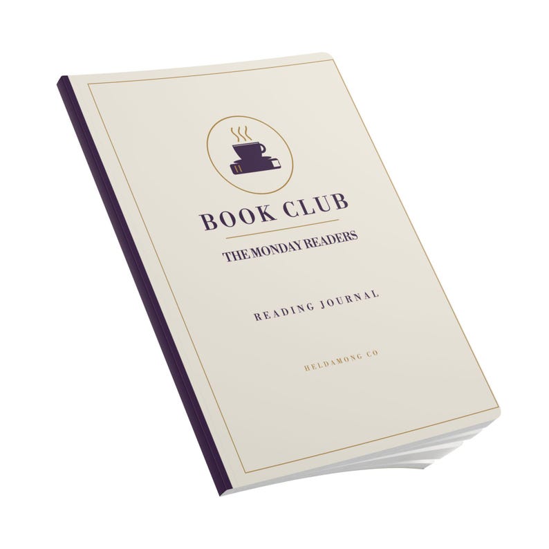 Personalized Book Club Journal, Custom Club Name Reading Log, Book Club Planner Gift image 14
