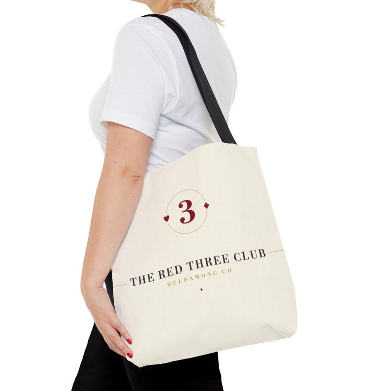 Canasta Tote Bag, 16x16 Polyester Card Game Night Christmas Gift image 6
