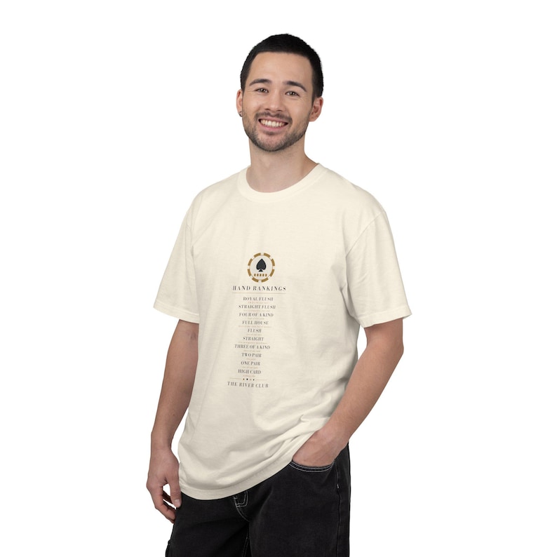 Poker Shirt, Hand Rankings Reference Tee, Comfort Colors Christmas Gift image 6