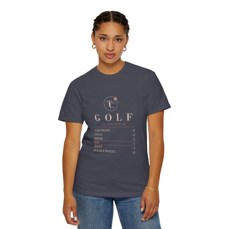 Golf Scoring Terms Tee, Against Par Reference Shirt, Comfort Colors Christmas Gift image 9