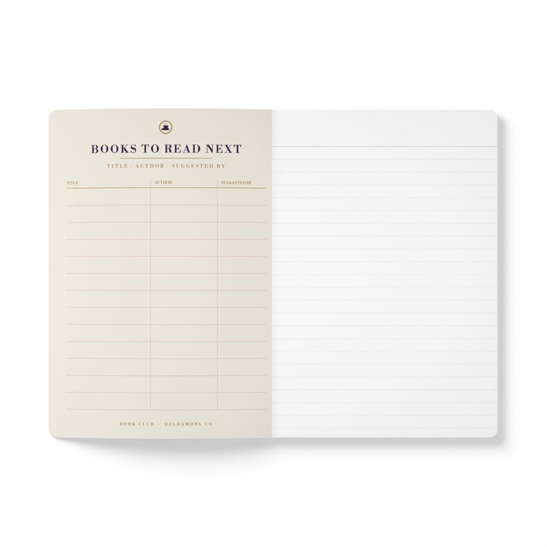 Personalized Book Club Journal, Custom Club Name Reading Log, Book Club Planner Gift image 11