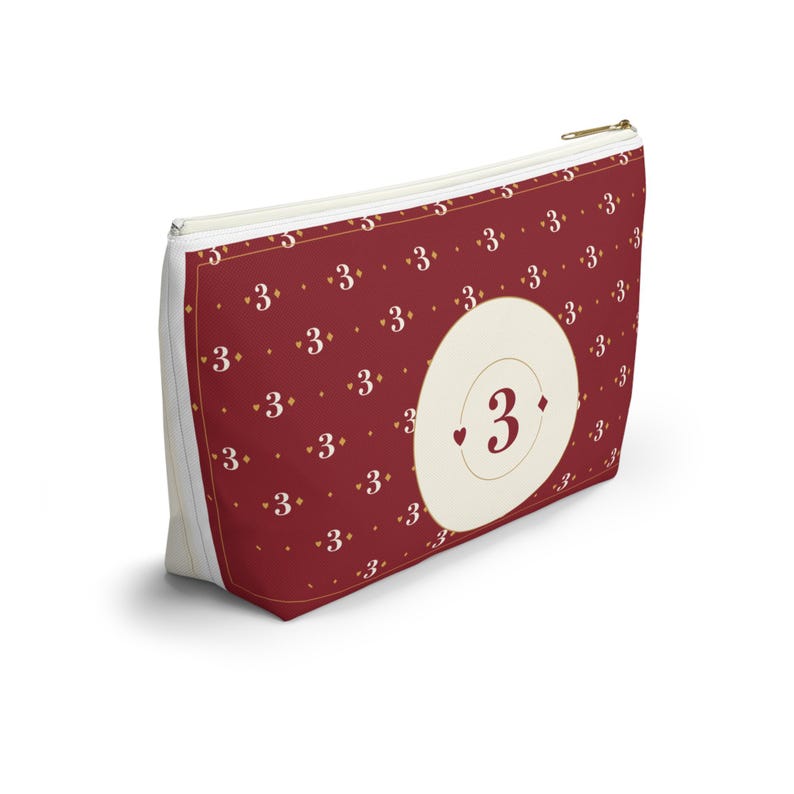 Personalized Canasta Pouch, Custom Club Name, Card Night Zipper Bag (Large T-Bottom) image 12