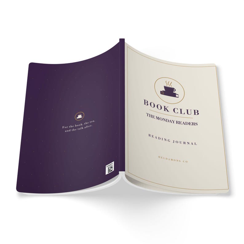 Personalized Book Club Journal, Custom Club Name Reading Log, Book Club Planner Gift image 13