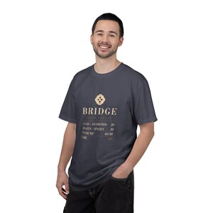 Bridge Trick Values Tee, Contract Card Game Shirt, Comfort Colors Christmas Gift image 9