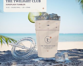 Golf Tumbler with Straw, 16 oz Acrylic Cup, Double-Wall Christmas Gift