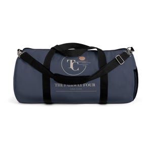 Personalisierte Golftasche, Wochenendtasche mit individuellem Clubnamen, Wappen des Twilight Clubs, große 23-Zoll-Reise-Sporttasche, Geschenk für Golfer Bild 2