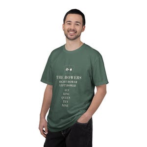 Euchre Card Game Shirt, Bowers Ranking Tee, Comfort Colors Christmas Gift image 3