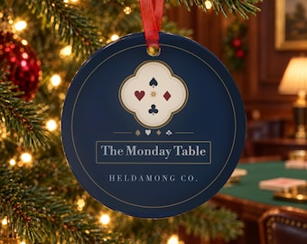 Décoration de Noël personnalisée pour club de bridge, carte nominative personnalisée, cadeau pour joueur de bridge