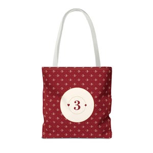 Canasta Tote Bag, 16x16 Polyester Card Game Night Christmas Gift image 18